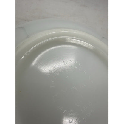 Rooster Pyrex 2 1/2 QT Cinderella Mixing Bowl 443 Turquoise On White Butterprint - thriftgoblin