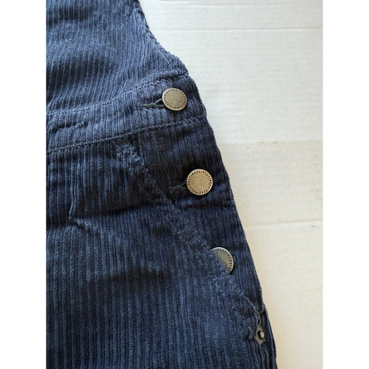 Roxy Backyard Escape Corduroy Overalls Navy Blue XS NWT Adjustable Straps Ladies - thriftgoblin