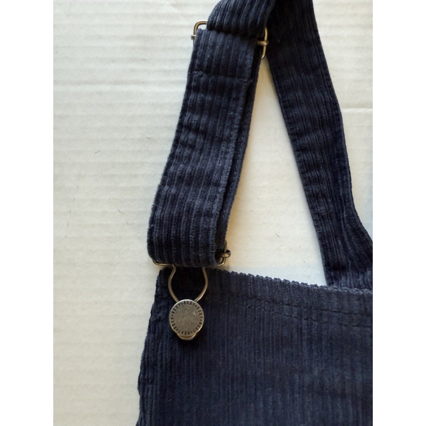 Roxy Backyard Escape Corduroy Overalls Navy Blue XS NWT Adjustable Straps Ladies - thriftgoblin