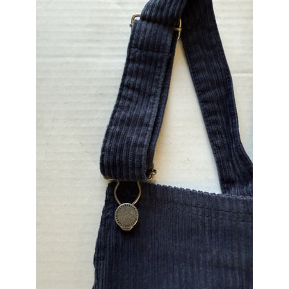 Roxy Backyard Escape Corduroy Overalls Navy Blue XS NWT Adjustable Straps Ladies - thriftgoblin