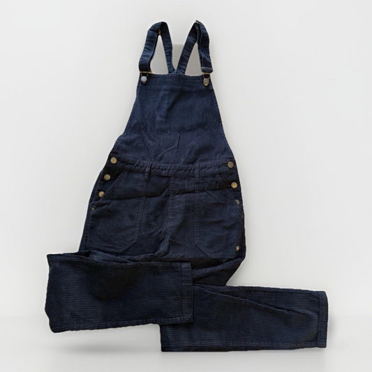 Roxy Backyard Escape Corduroy Overalls Navy Blue XS NWT Adjustable Straps Ladies - thriftgoblin