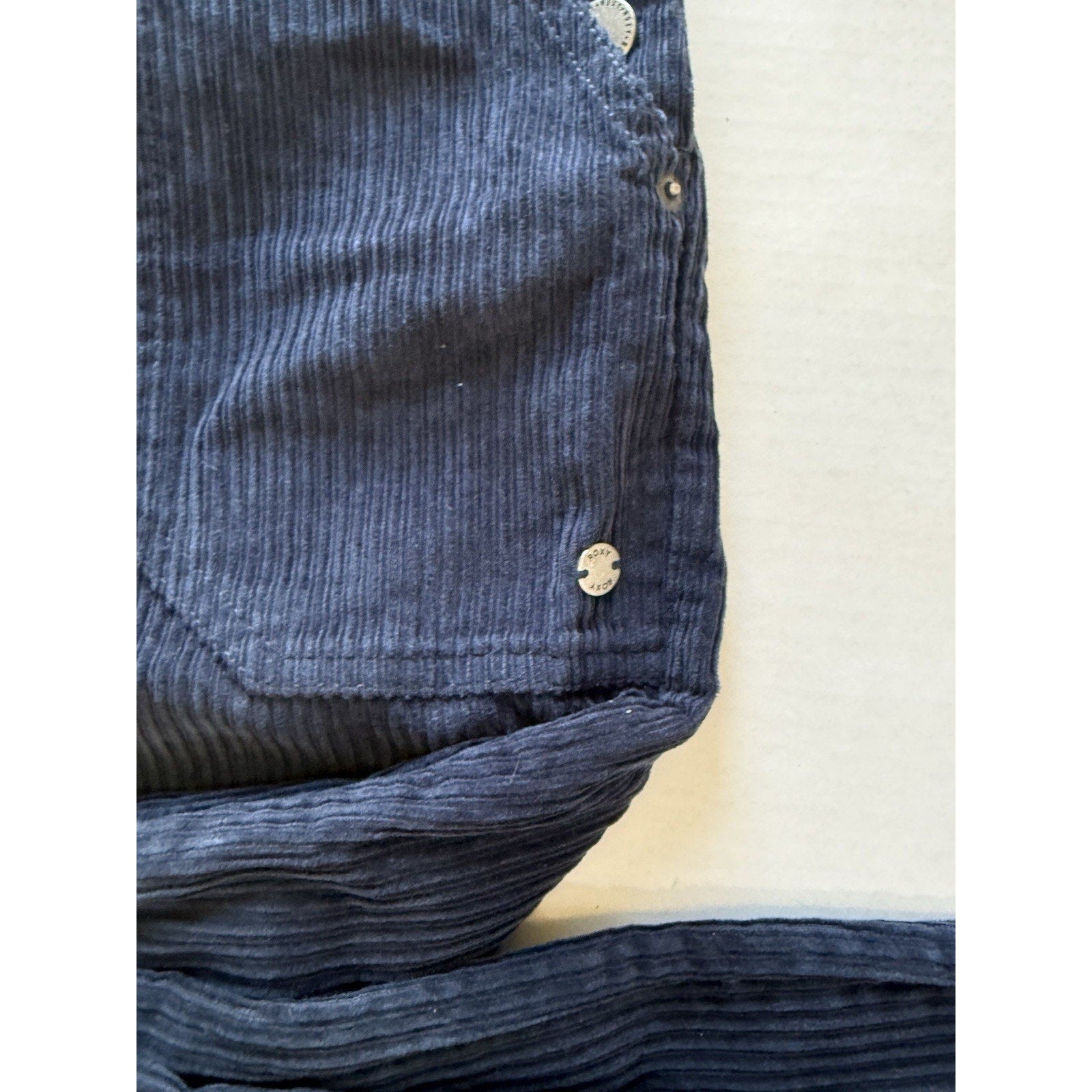 Roxy Backyard Escape Corduroy Overalls Navy Blue XS NWT Adjustable Straps Ladies - thriftgoblin