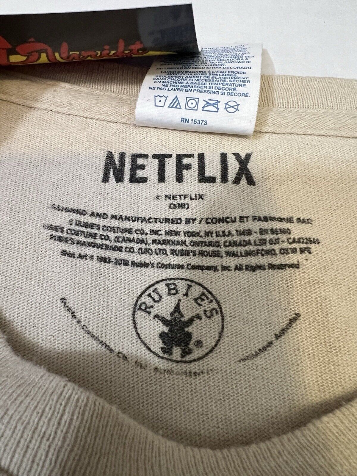 Rubies Stranger Things Netflix Alphabet Wall T Shirt Mens XL Horror Christmas - thriftgoblin