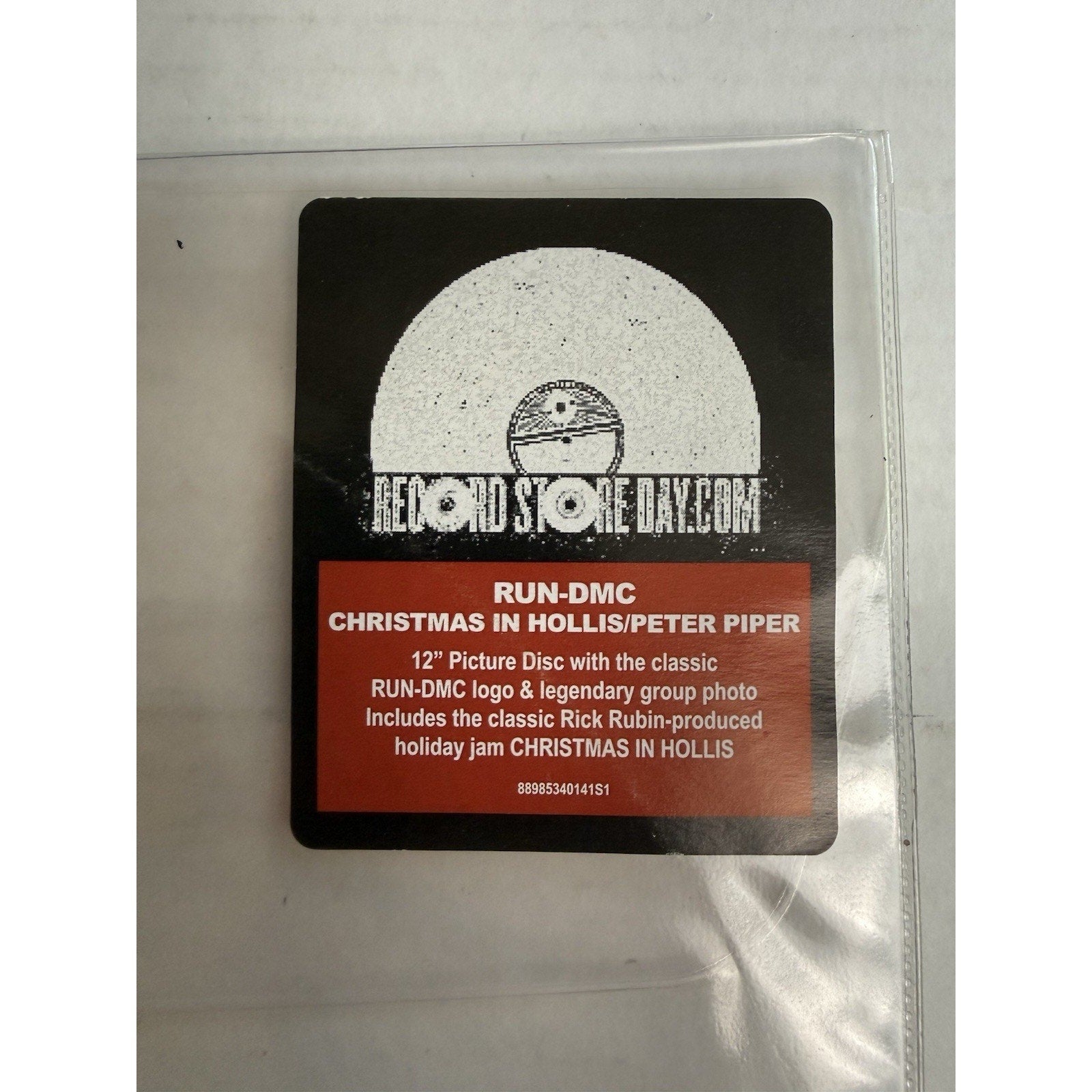 Run - DMC Christmas In Hollis / Peter Piper 12” Picture Disc RSD Black Friday 3000 - thriftgoblin