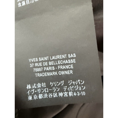 Saint Laurent Paris Black Virgin Wool Blazer Jacket 536029 Italy Women F34 US2 - thriftgoblin