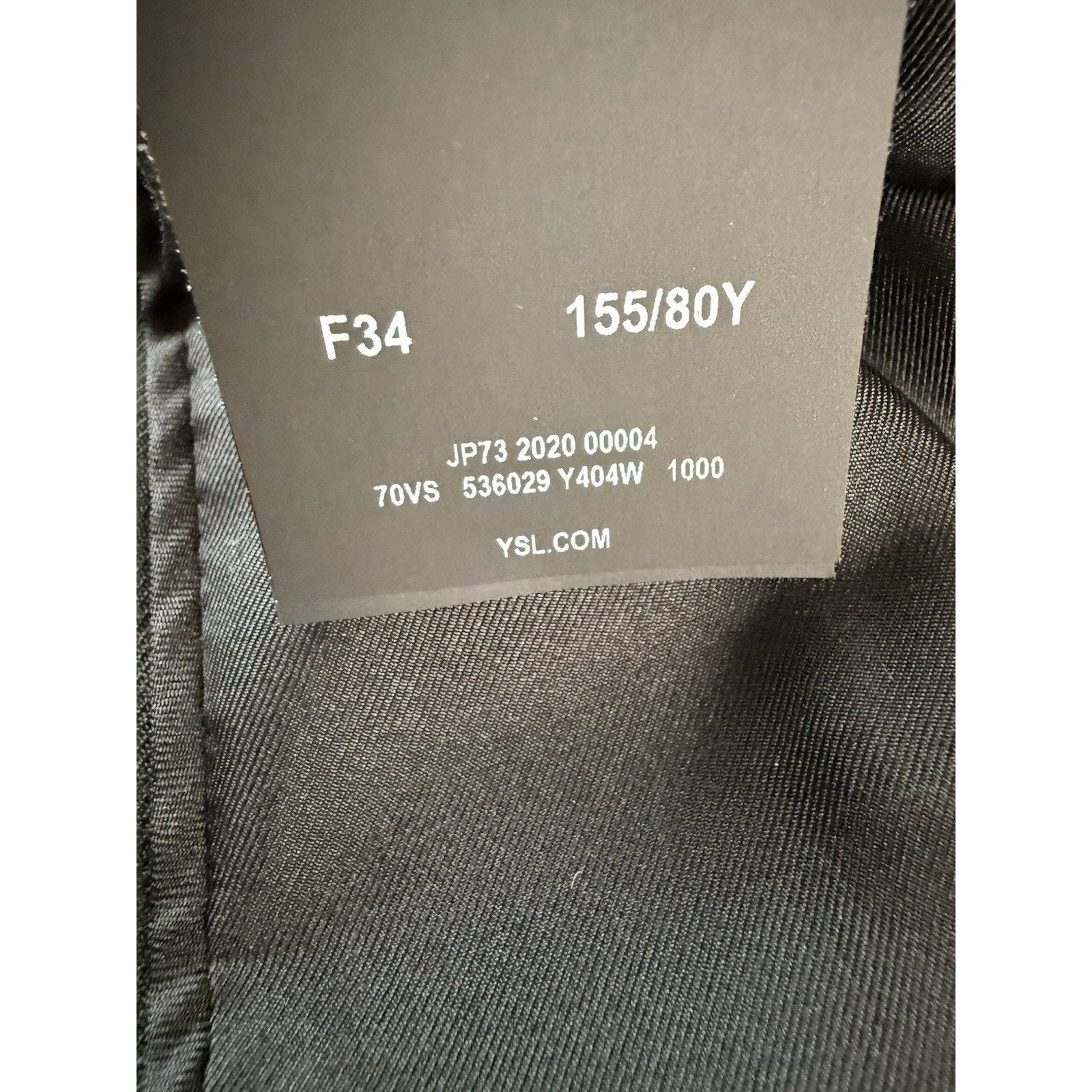 Saint Laurent Paris Black Virgin Wool Blazer Jacket 536029 Italy Women F34 US2 - thriftgoblin
