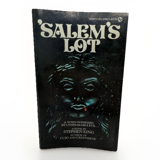 Salem's Lot Stephen King Paperback Book 1st Signet Printing August 1976 Horror - thriftgoblinBook