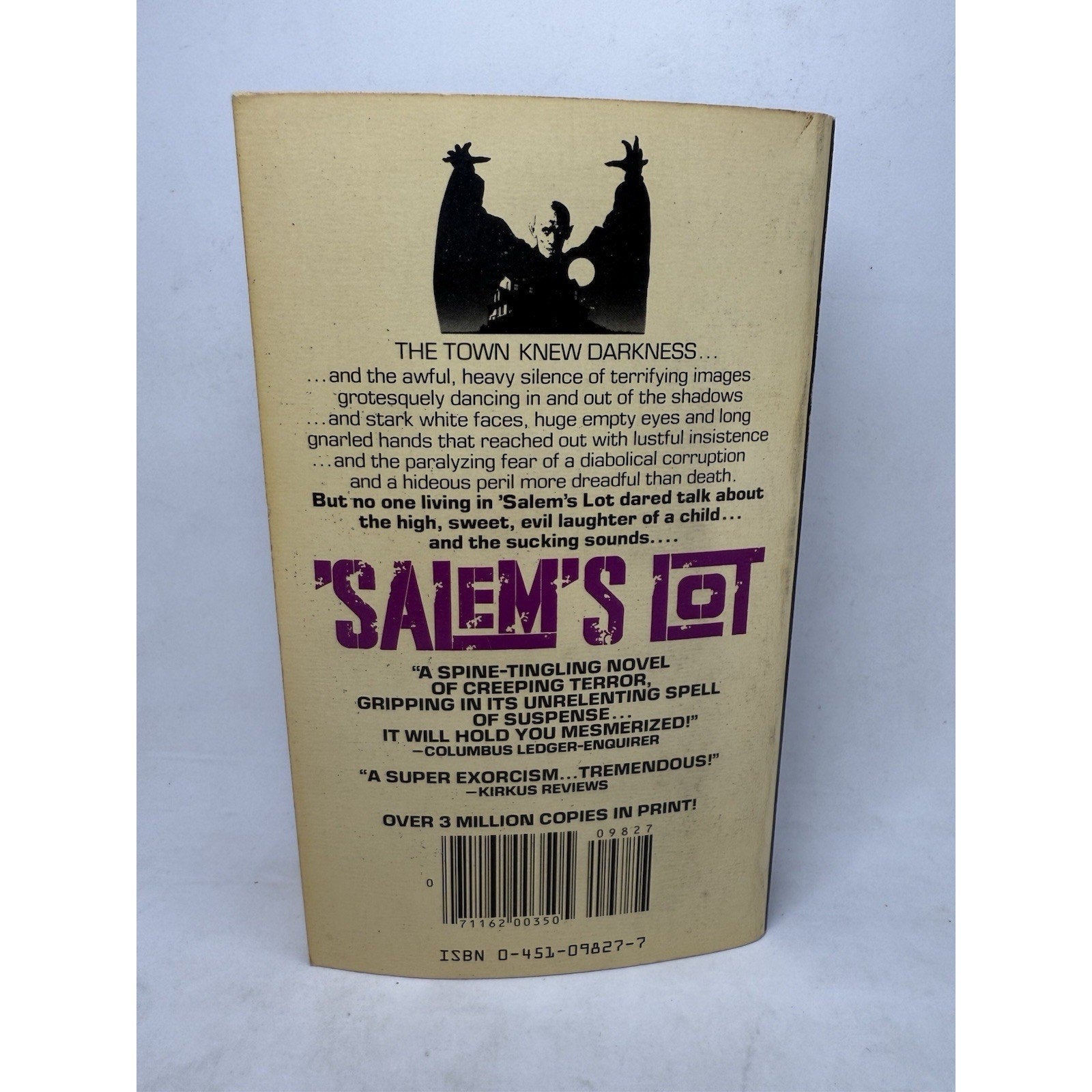 Salem's Lot Stephen King Paperback Book 1st Signet Printing August 1976 Horror - thriftgoblinBook