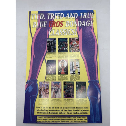 School for Submission 4 Who Will Buy? Eros Comix Adults Only BDSM Bondage Rare - thriftgoblin