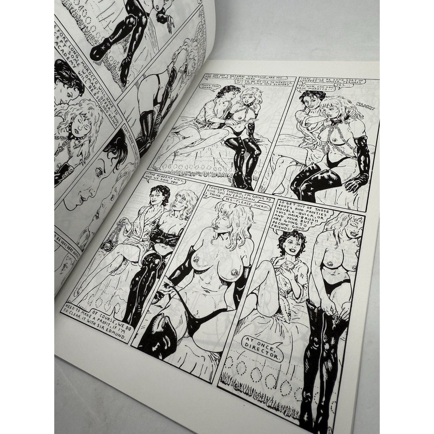 School for Submission 4 Who Will Buy? Eros Comix Adults Only BDSM Bondage Rare - thriftgoblin