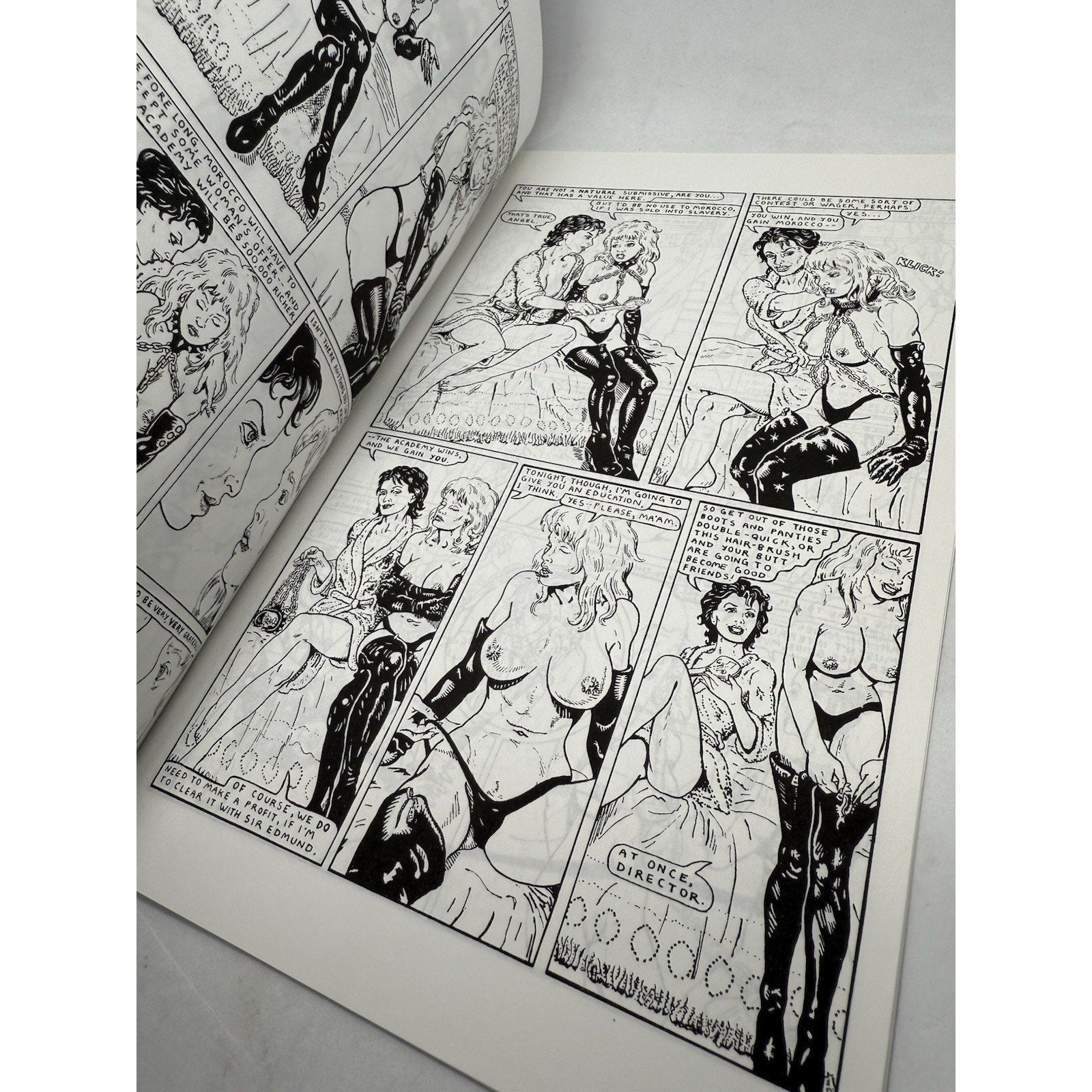 School for Submission 4 Who Will Buy? Eros Comix Adults Only BDSM Bondage Rare - thriftgoblin