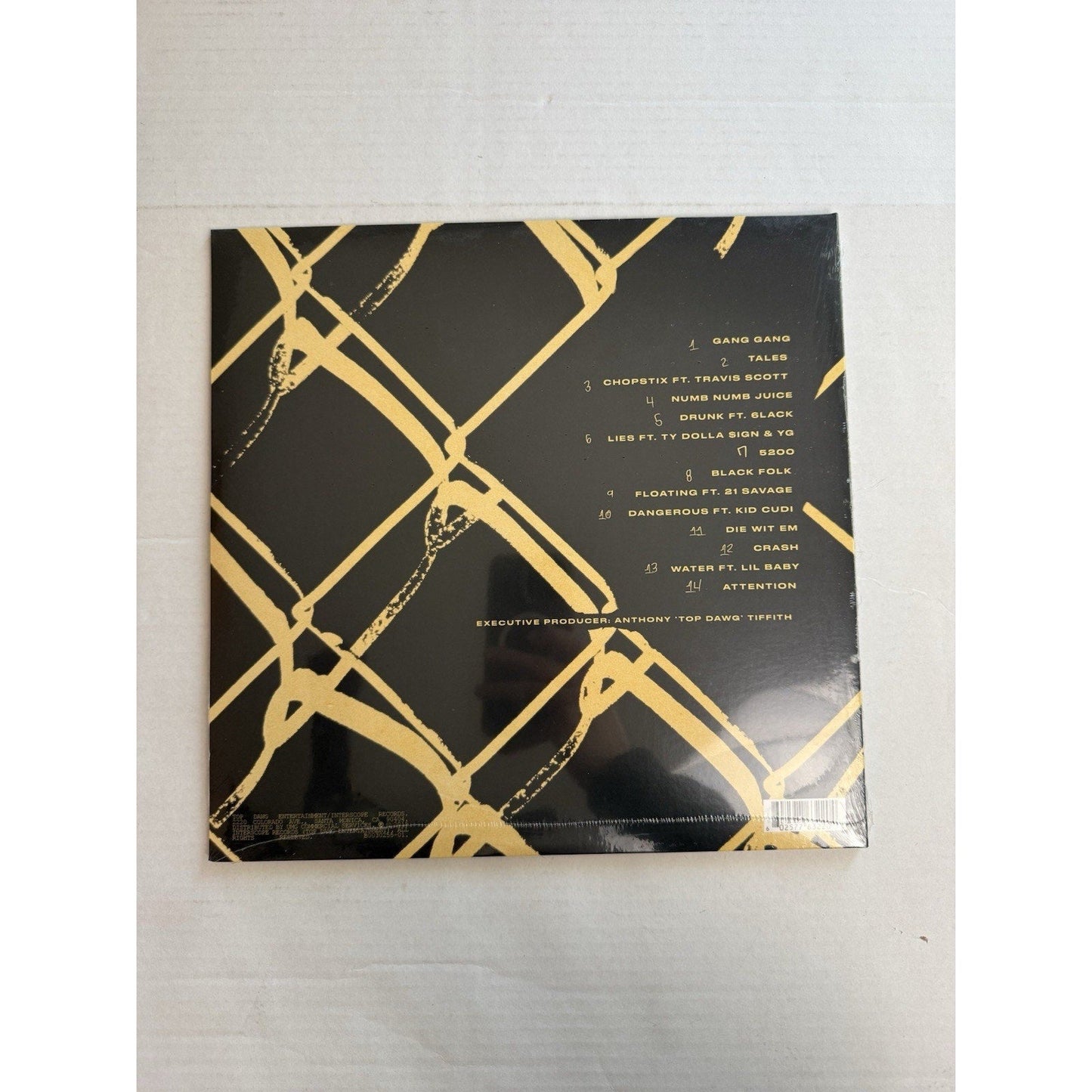 ScHoolboy Q CrasH Talk Vinyl LP Sealed Signed TDE Interscope Hip Hop 2019 Kdot - thriftgoblin