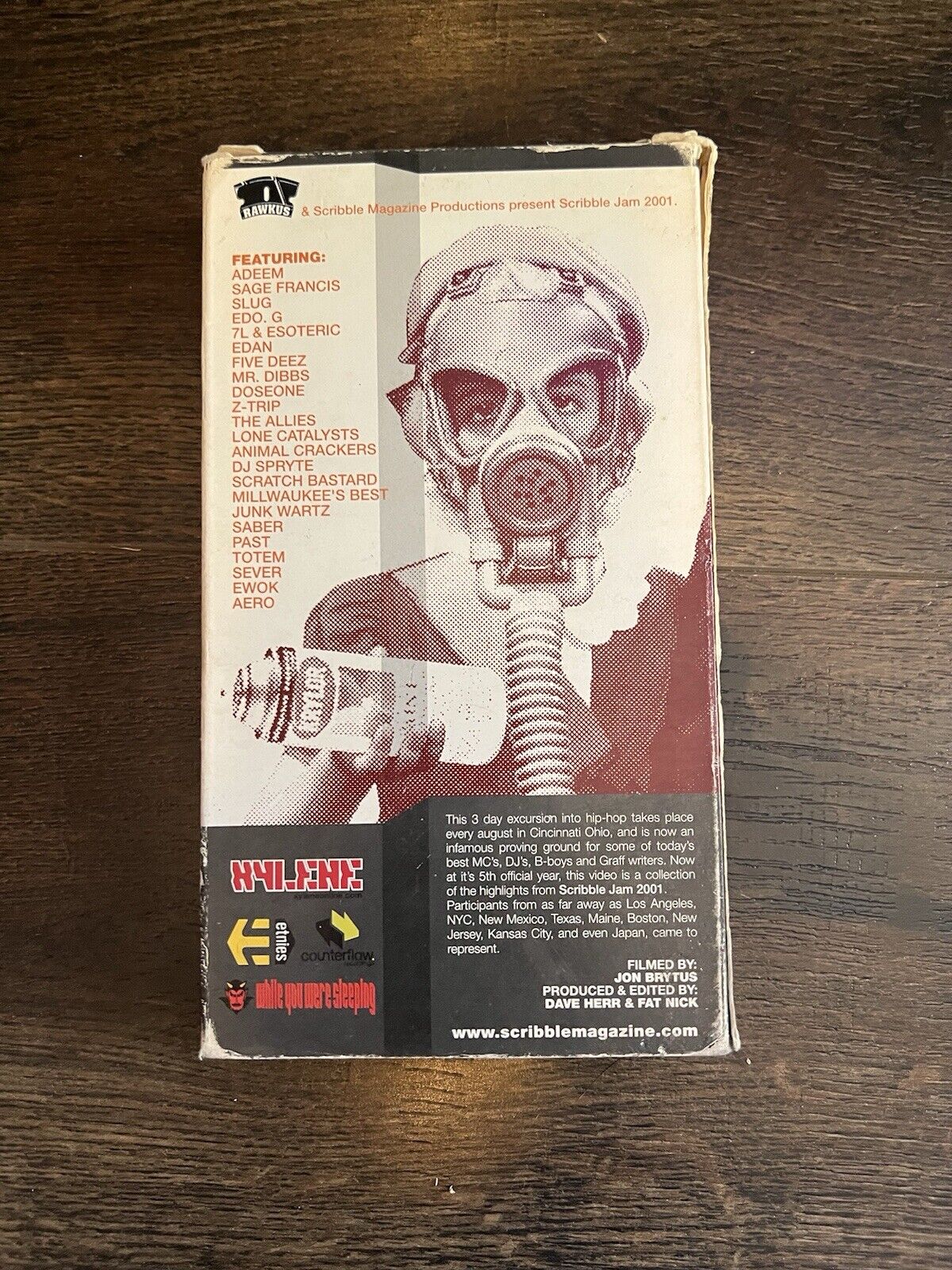 Scribble Jam 5 Graffiti DJ Hip - Hop Tape VHS Atmosphere SABER Slug Street Art Rap - thriftgoblin