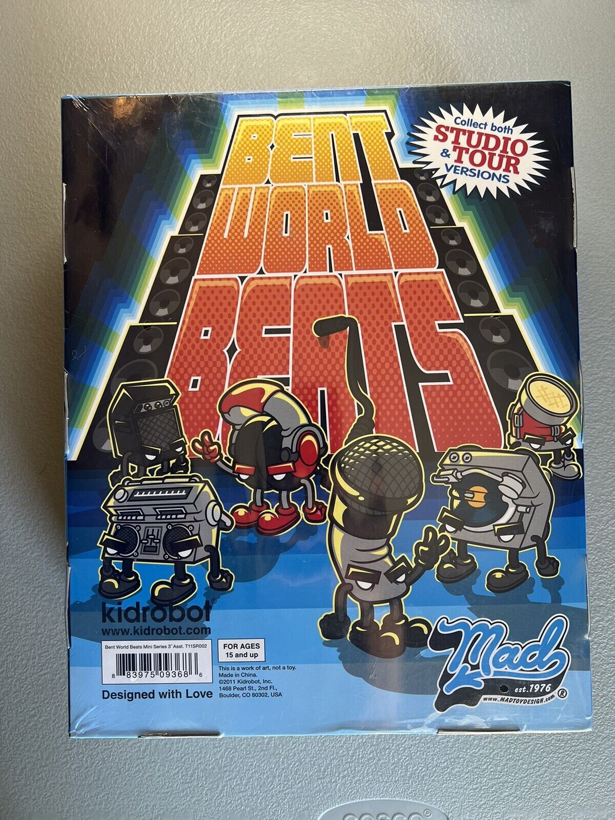 SEALED Kidrobot x MAD BentWorld Beats Complete Set Studio Tour Figures HipHop - thriftgoblin