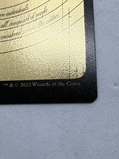 Secret Lair x MSCHF Blood Moon 366 Gold Foil Etched MTG Rare - thriftgoblinTrading Card