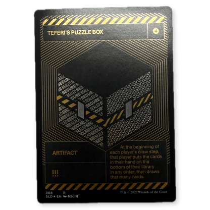 Secret Lair x MSCHF Teferi's Puzzle Box 368 Silver Foil MTG Rare - thriftgoblinTrading Card