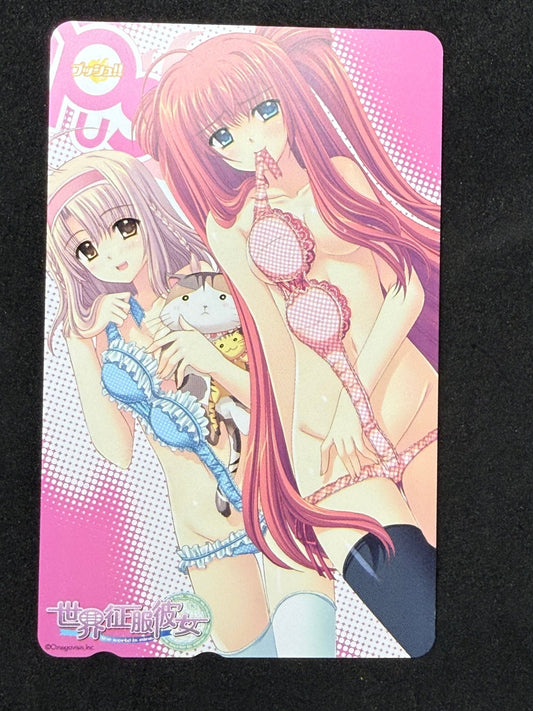 Sekai Seifuku Kanojo World Domination Girlfriend Unused Japanese Telephone Card (Teleca) - Thrift GoblinTelephone Card