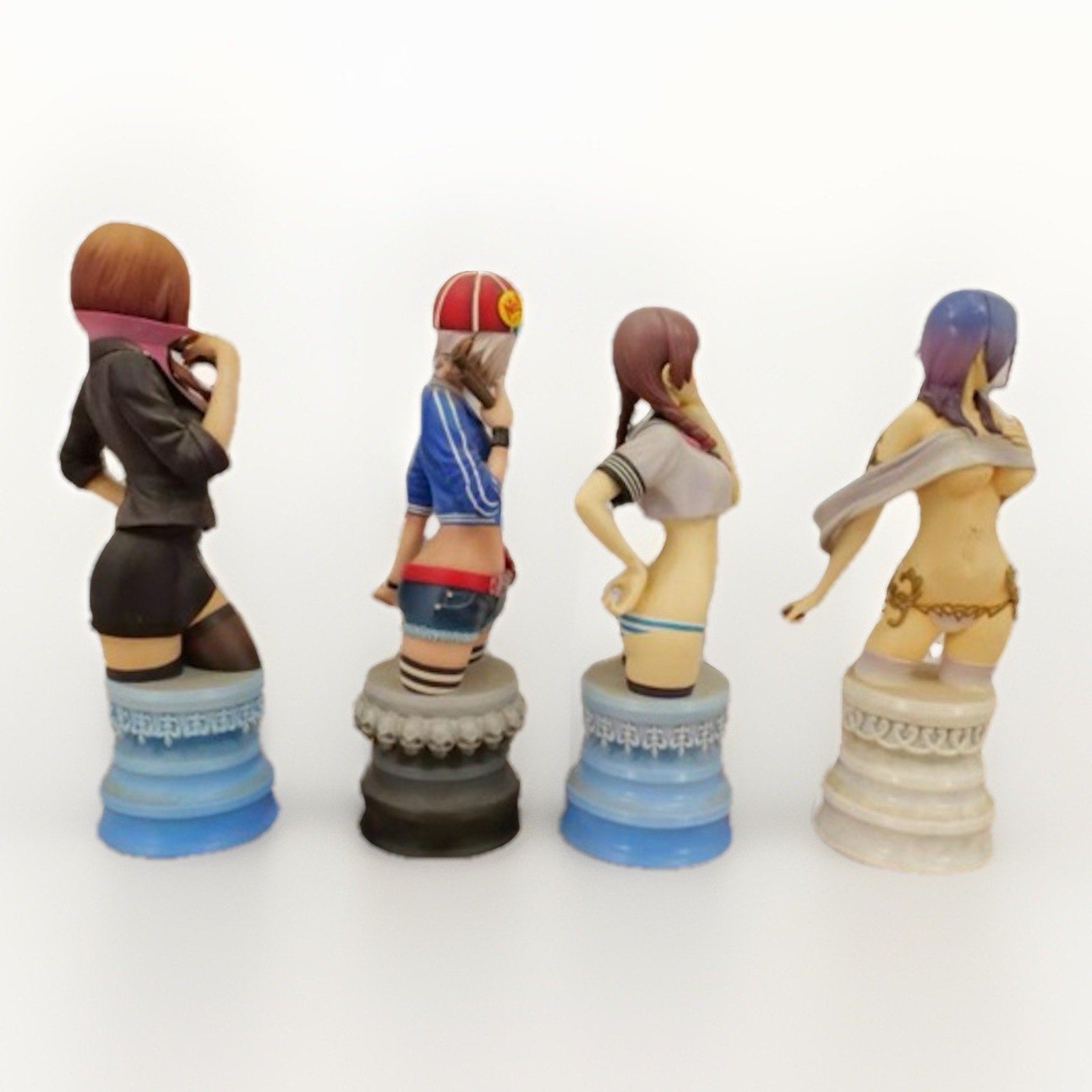Shunya Yamashita Kotobukiya Anime Bust Figure Lot Coldcast Porcelain Set - thriftgoblin