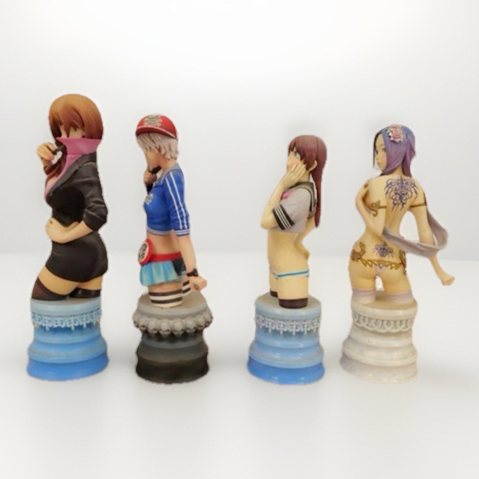 Shunya Yamashita Kotobukiya Anime Bust Figure Lot Coldcast Porcelain Set - thriftgoblin
