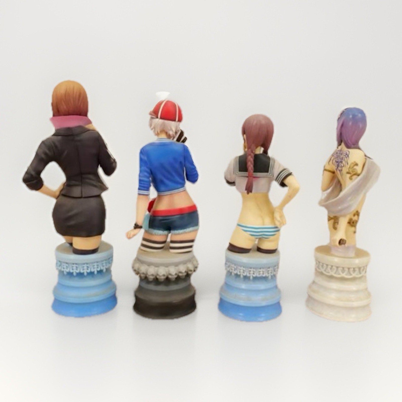 Shunya Yamashita Kotobukiya Anime Bust Figure Lot Coldcast Porcelain Set - thriftgoblin