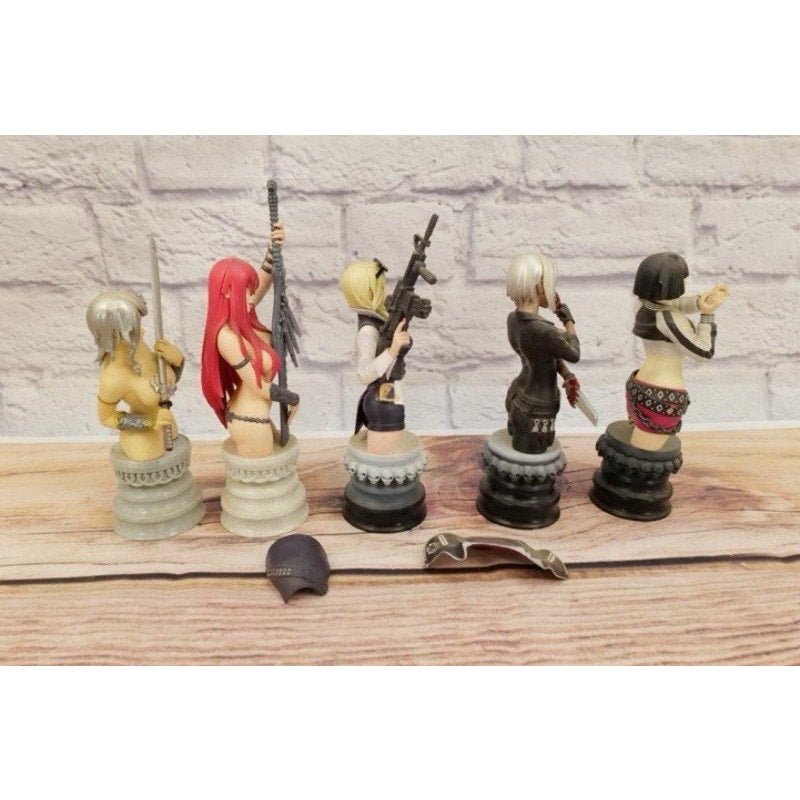 Shunya Yamashita Kotobukiya Anime Bust Figure Lot Coldcast Porcelain Set - thriftgoblin