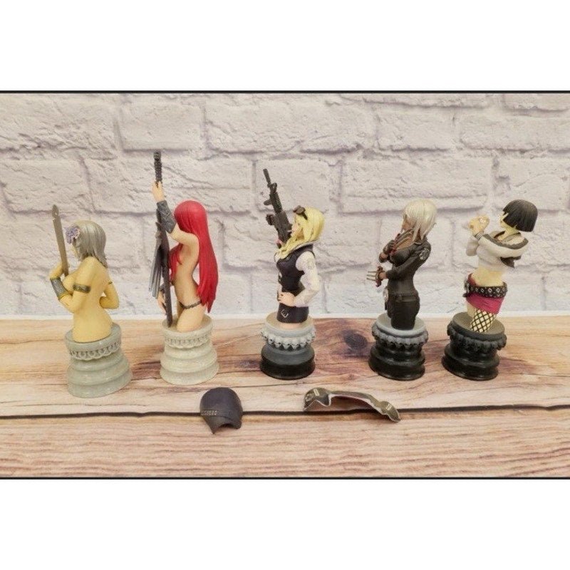 Shunya Yamashita Kotobukiya Anime Bust Figure Lot Coldcast Porcelain Set - thriftgoblin