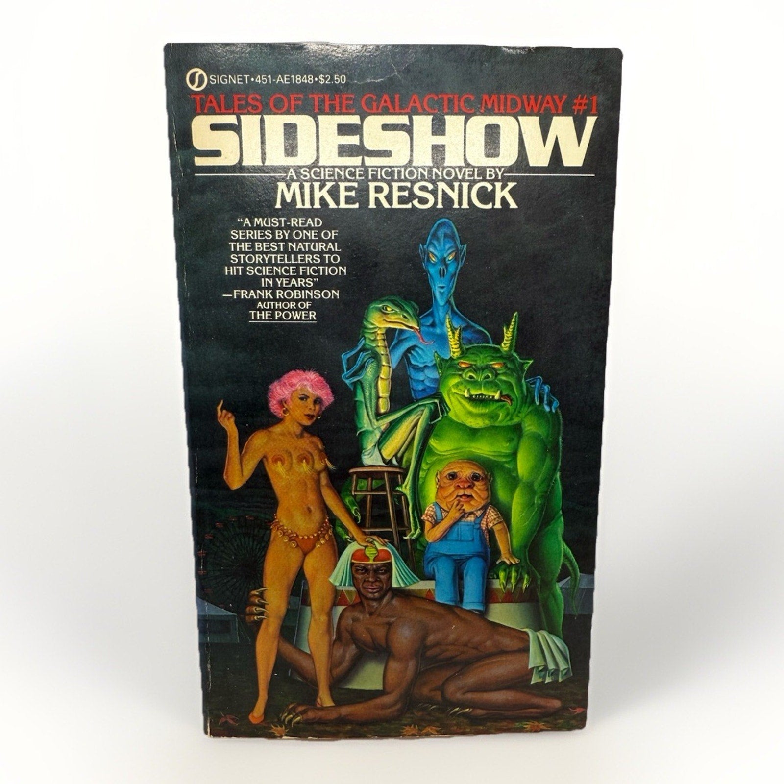 Sideshow Mike Resnick 1982 Sci Fi Book Tales of Galactic Midway 1 Book SciFi - thriftgoblin