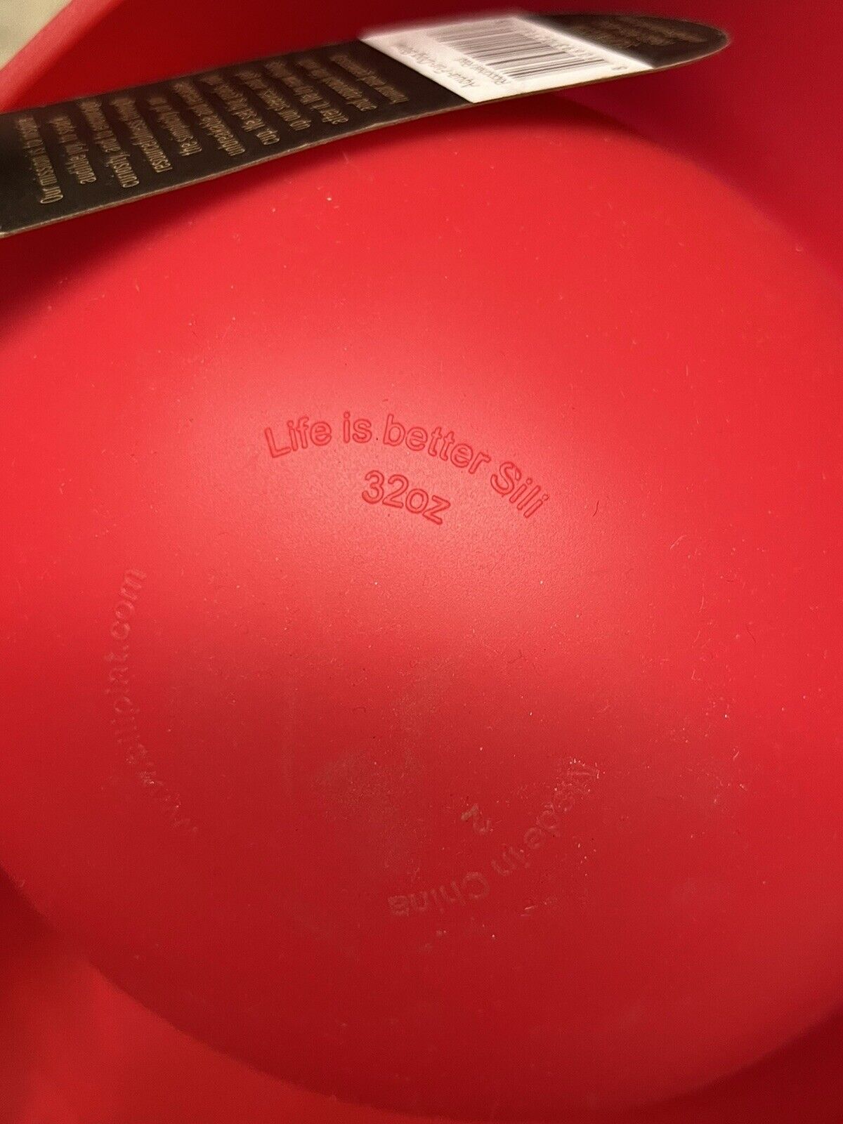 Smartwool Insider Members Only Sili Foldable Pet Bowl Red 32oz Travel Hiking Dog - thriftgoblin