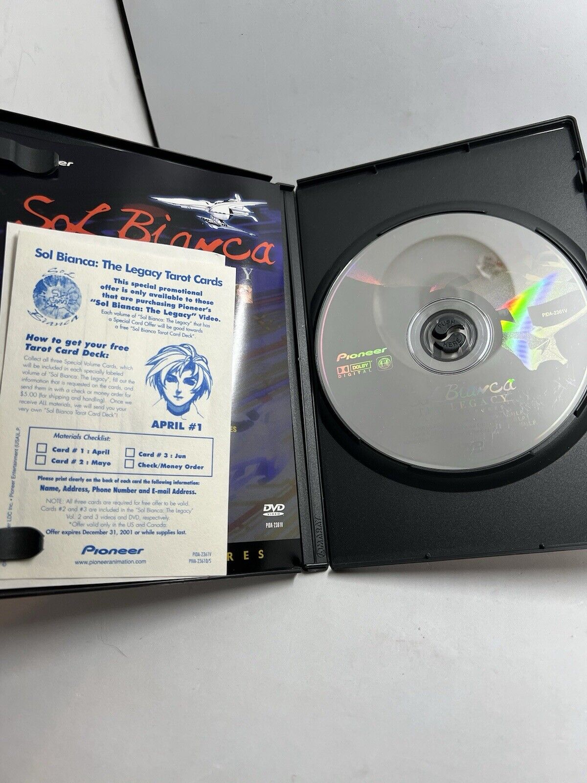Sol Bianca: The Legacy - Vol. 1: Lost Treasures With inserts DVD Anime Digital - thriftgoblin