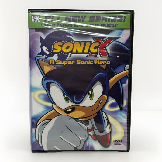 Sonic X A Super Sonic Hero New DVD Funimation Release Sealed - thriftgoblin