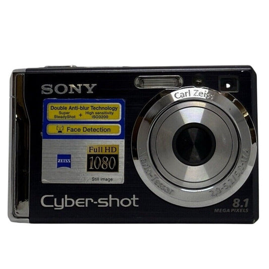 Sony Cyber-shot Super SteadyShot DSC-W90, Black, 8.1MP, 3x, Digital Camera