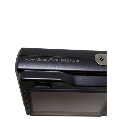 Sony Cyber-shot Super SteadyShot DSC-W90, Black, 8.1MP, 3x, Digital Camera