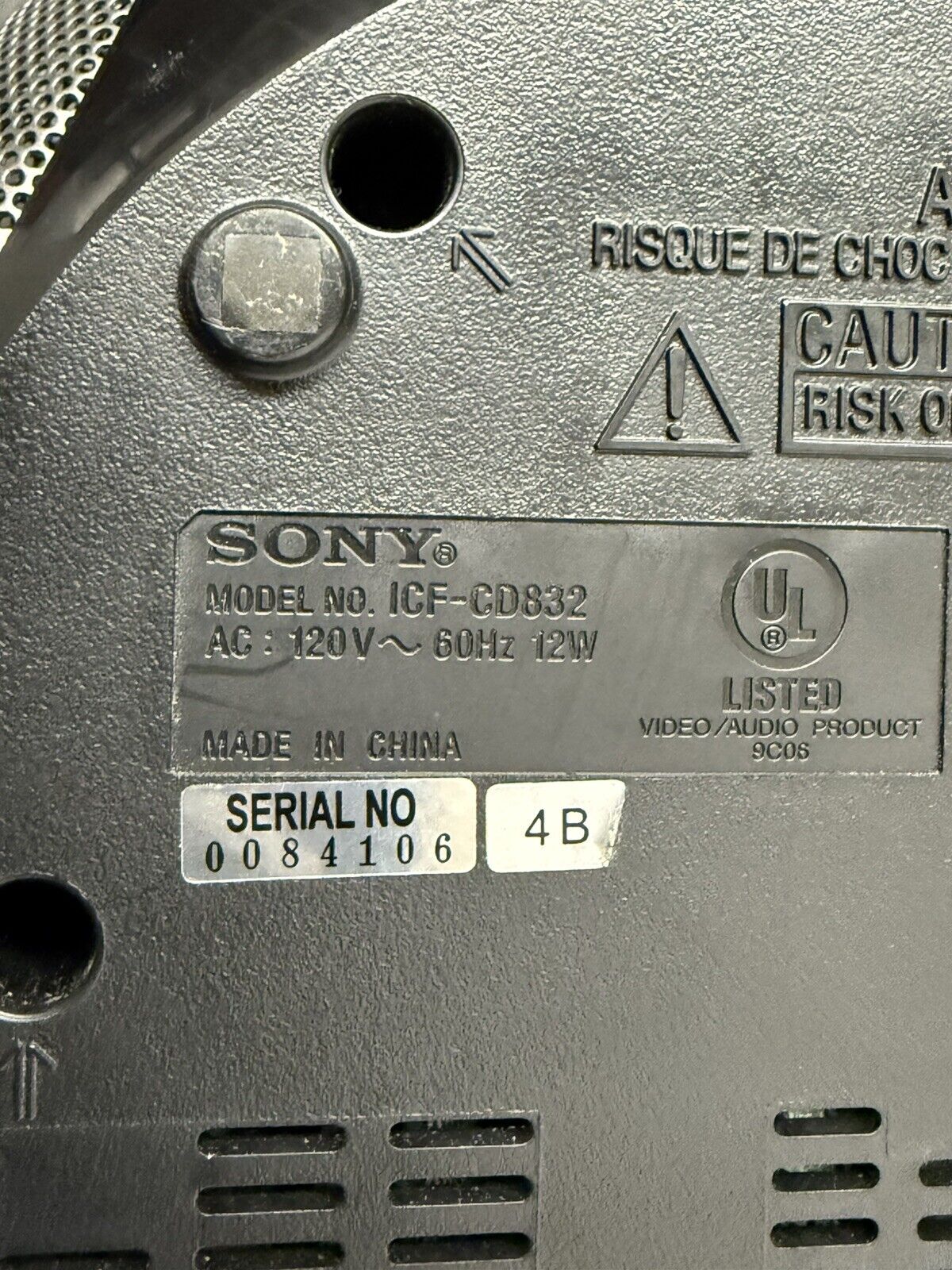 Sony PSYC CD Player AM/FM Radio ICFCD832 Black Tested Walkman Decor Graffiti Y2K - thriftgoblin