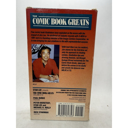 Stan Lee Presents Comic Book Greats Jim Lee VHS Vol 10 1992 Interview Series - thriftgoblin