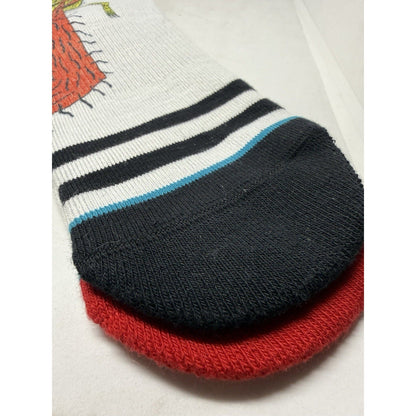 Stance x Neckface Classic Crew Socks Large 9-12 NWT White Horror Skate Art Graff - thriftgoblin