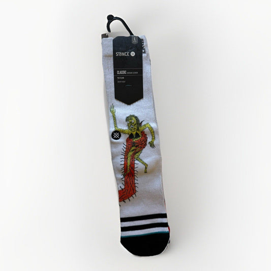 STANCE x Neckface Graffiti Artist Socks White/Red Size L (9–12) NWT Streetwear - thriftgoblin