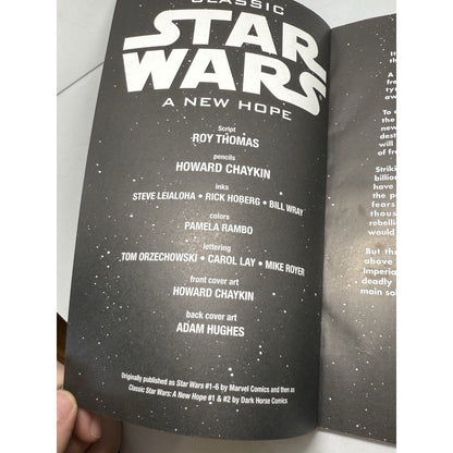 Star Wars A New Hope Comic Dark Horse TPB Roy Thomas Howard Chaykin 1990s First - thriftgoblin