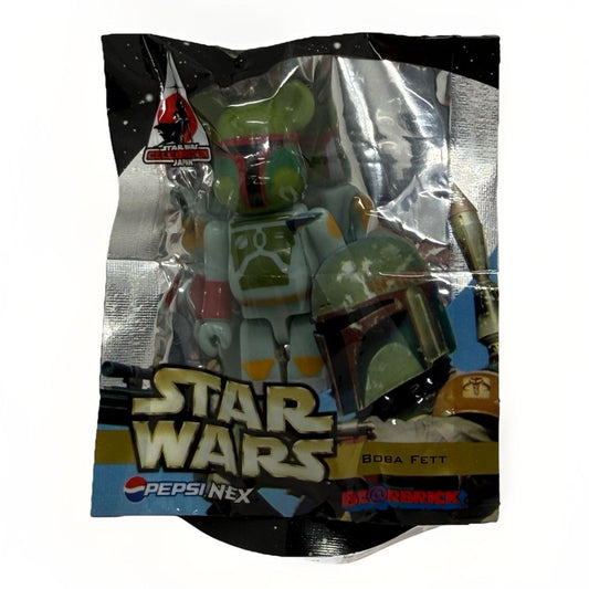 Star Wars Boba Fett Be@rbrick Pepsi NEX 2008 Celebration Japan Sealed Figure - thriftgoblin