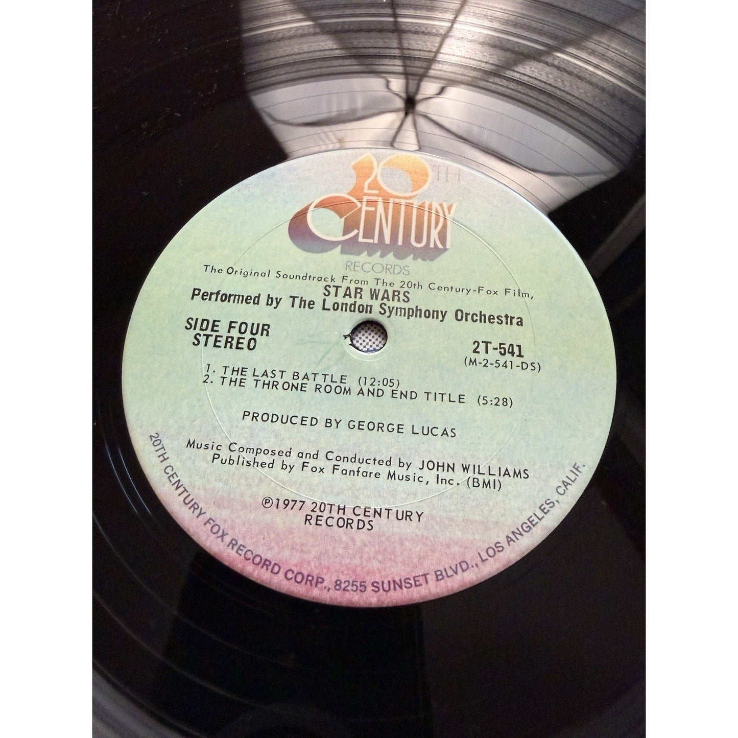 Star Wars Original Soundtrack 1977 Vinyl 2xLP John Williams 20th Century 2T - 541 - thriftgoblin