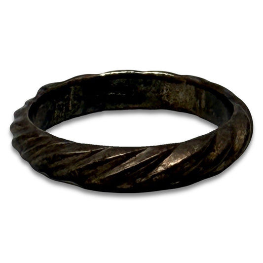 Sterling Silver 925 Twisted Rope Band Ring