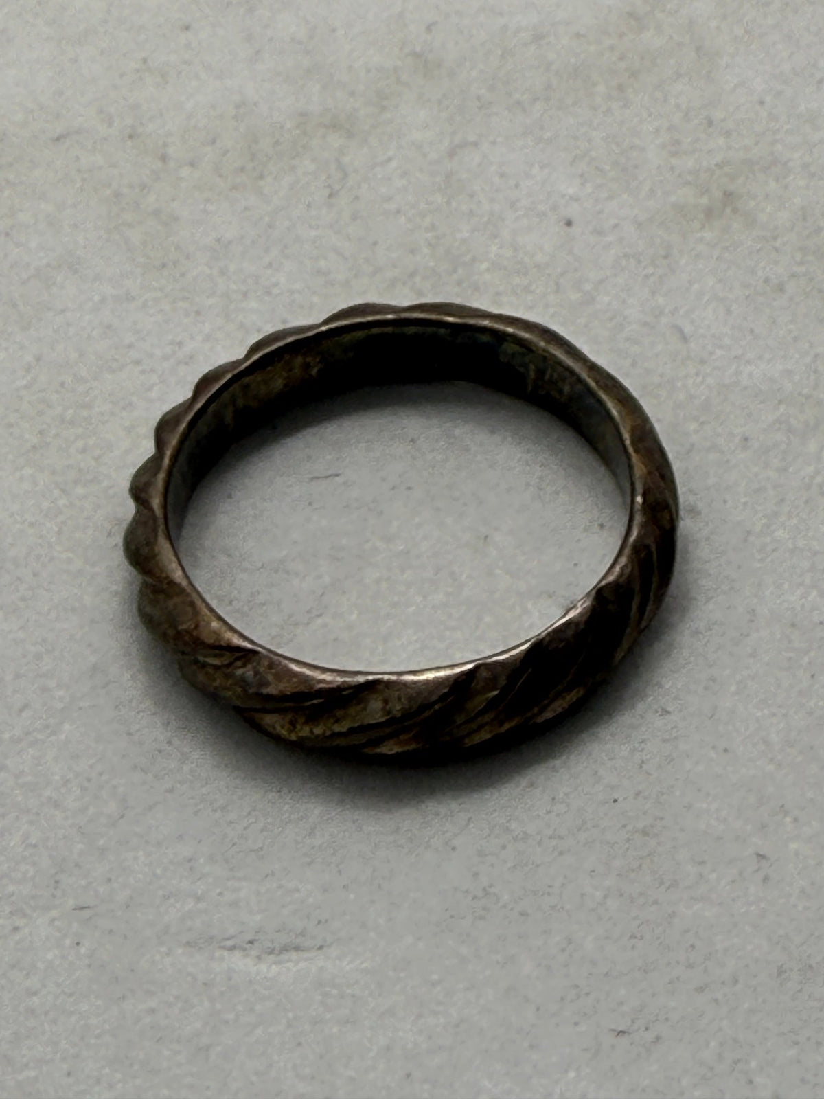 Sterling Silver 925 Twisted Rope Band Ring