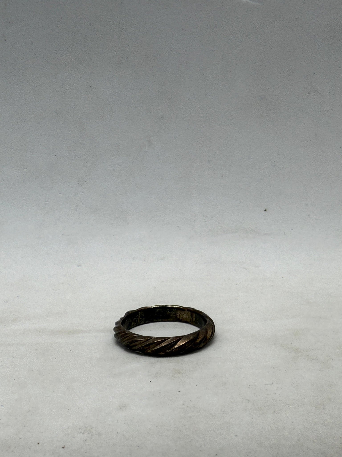 Sterling Silver 925 Twisted Rope Band Ring