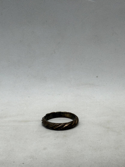 Sterling Silver 925 Twisted Rope Band Ring