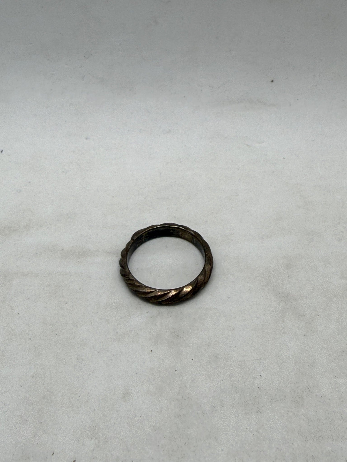Sterling Silver 925 Twisted Rope Band Ring