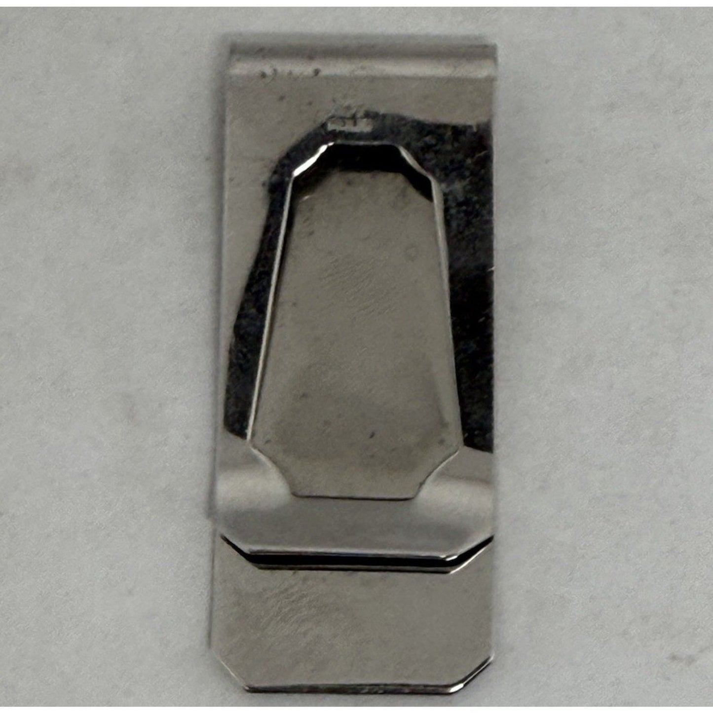 Sterling Silver Money Clip Hand Engraved Design MR X - thriftgoblin