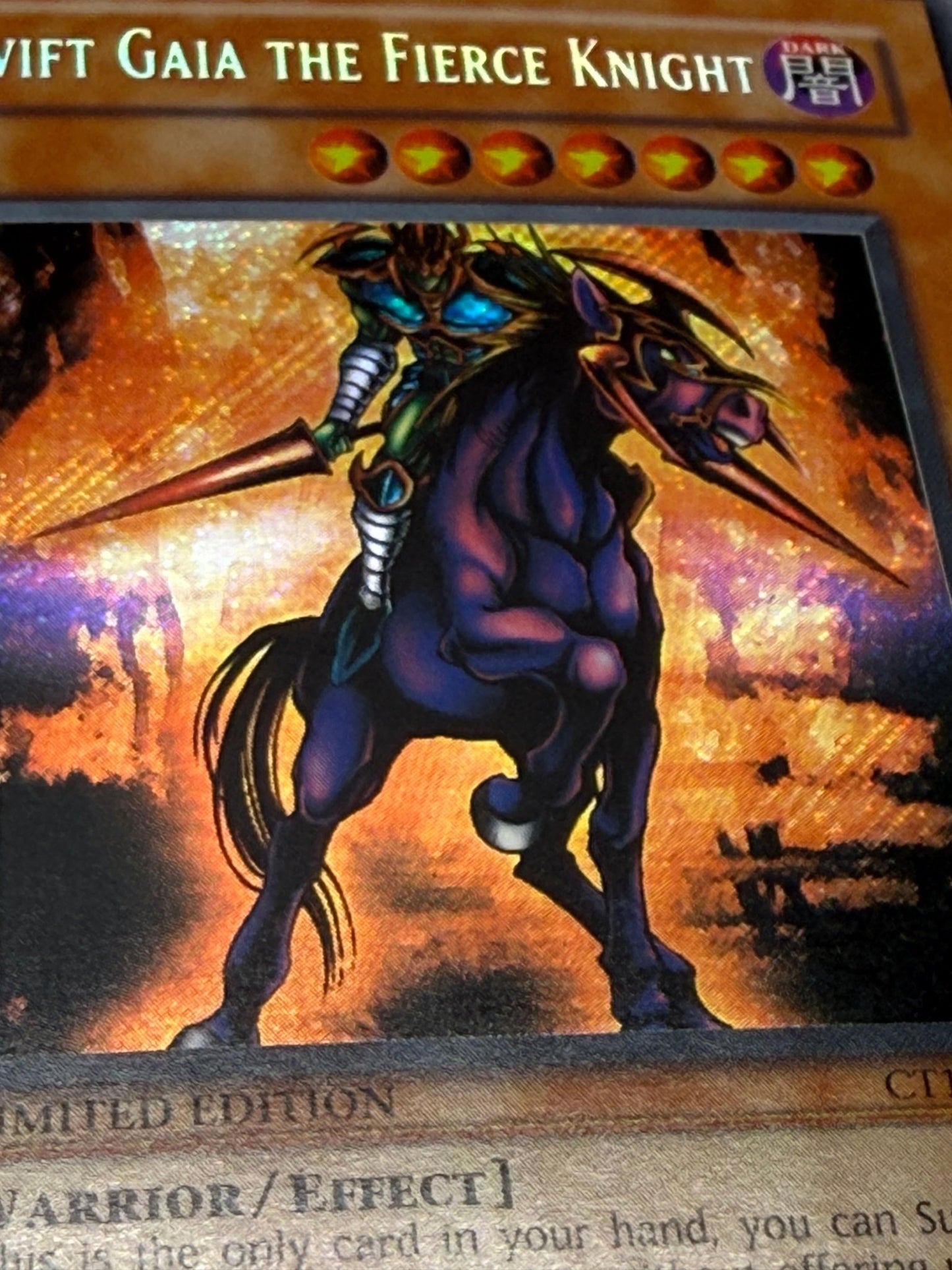 Swift Gaia the Fierce Knight CT1-EN004 Limited Edition Yu-Gi-Oh - thriftgoblinTrading Card