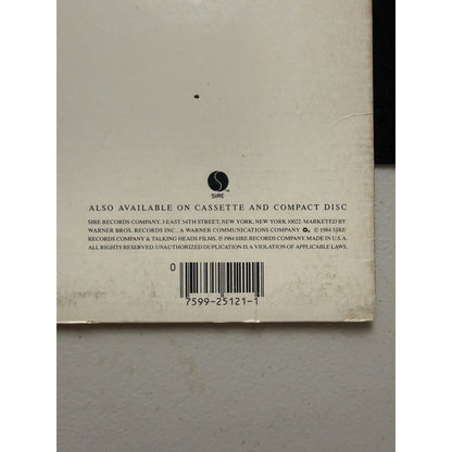 Talking Heads Stop Making Sense 1984 Vinyl LP Sire 1 - 25121 Original Live Track - thriftgoblin