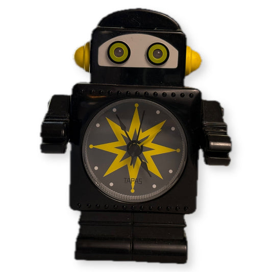TAPAS Gear Atelier Robot Alarm Clock Black Yellow - Thrift GoblinClock