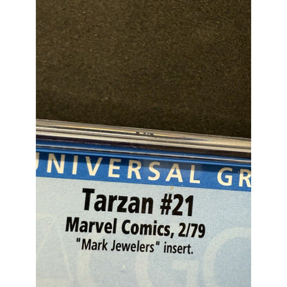 Tarzan 21 Marvel Comics 2/1979 CGC 7.5 – Mark Jewelers Insert – White Pages - thriftgoblin