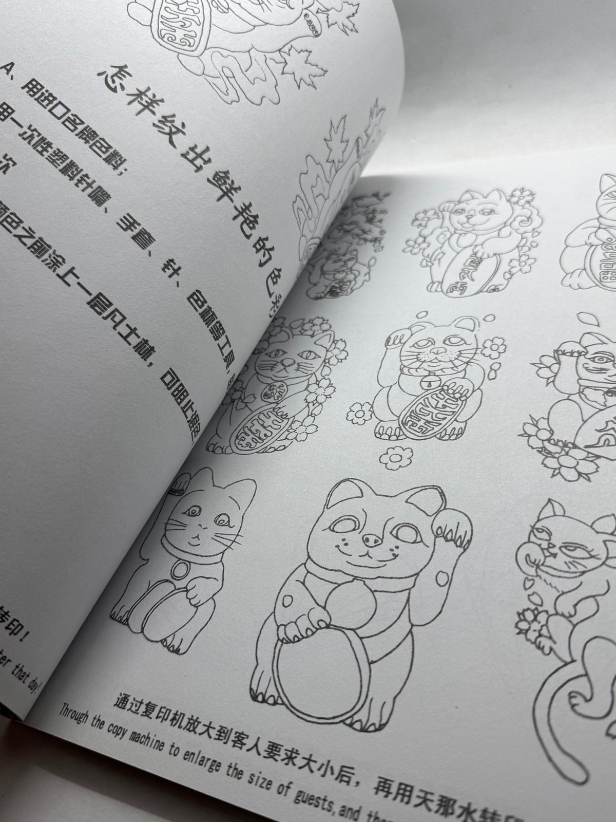 Tattoo Master Family 11 Chinese Tattoo Flash Book, Lucky Cat Koi Flowers - Thrift GoblinBook